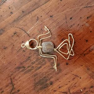Handmade yoga pendant
